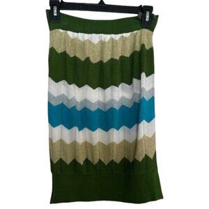 Gadzooks Color Block Shimmer Full Length Tube Top - Size Small